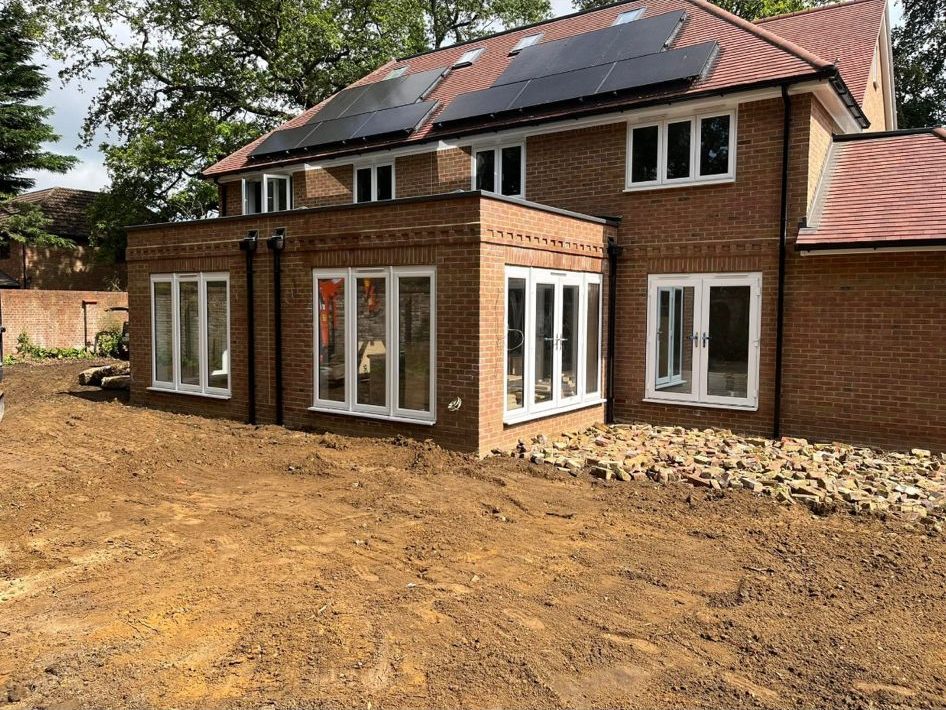 Brick extension completed in Hampshire by Green's Brickwork & Building