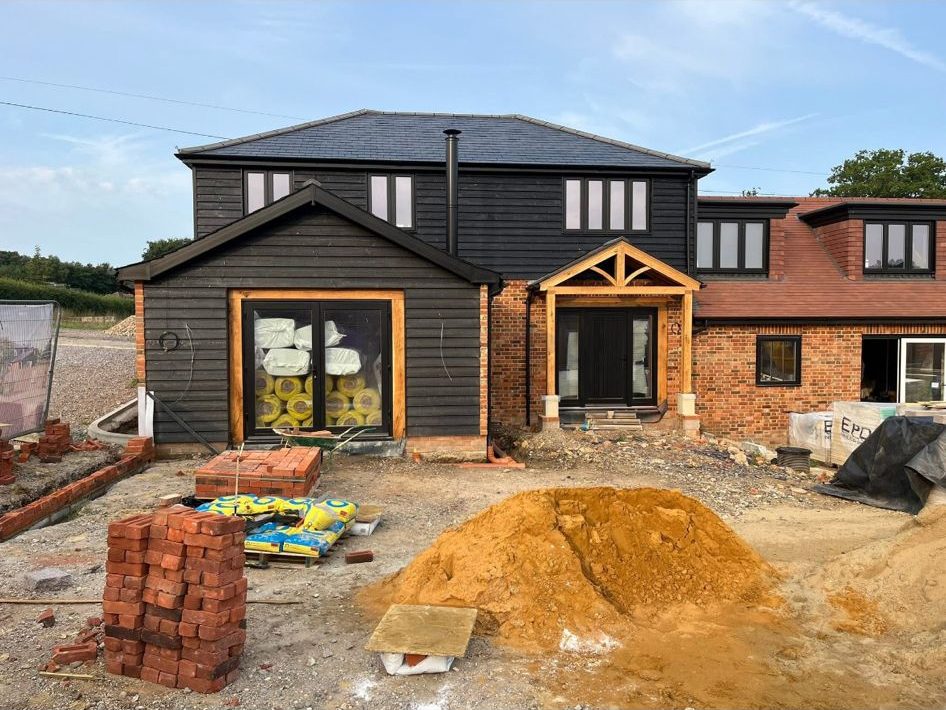 Large new build house in Hampshire by Green's Brickwork & Building